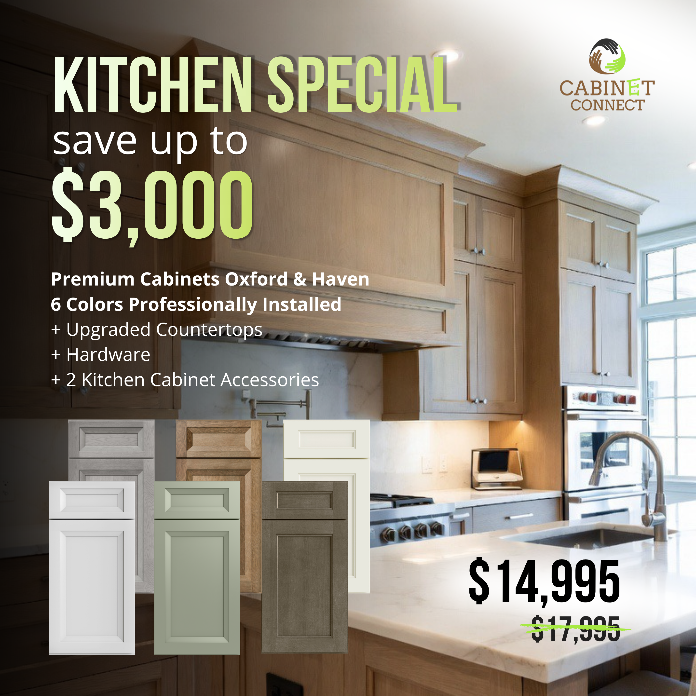 Upgrade your kitchen with premium Oxford & Haven cabinets