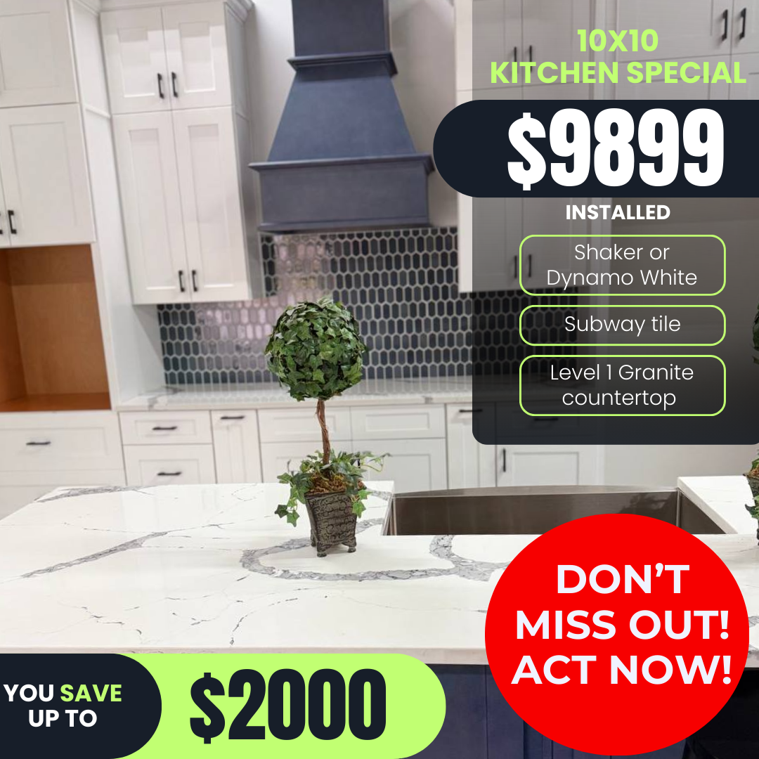 Dynamo or Shaker White Cabinets