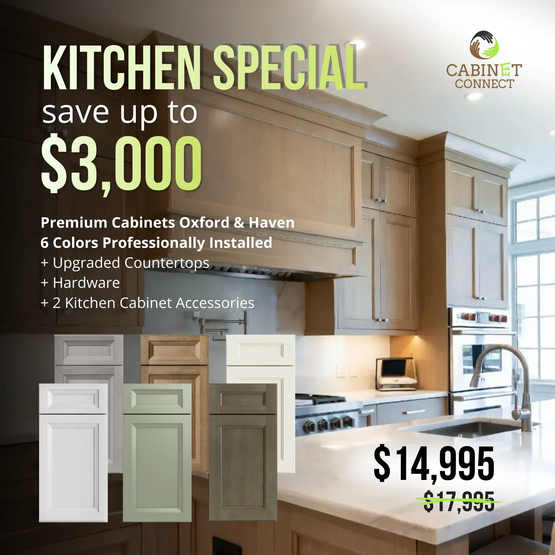 Upgrade your kitchen with premium Oxford & Haven cabinets