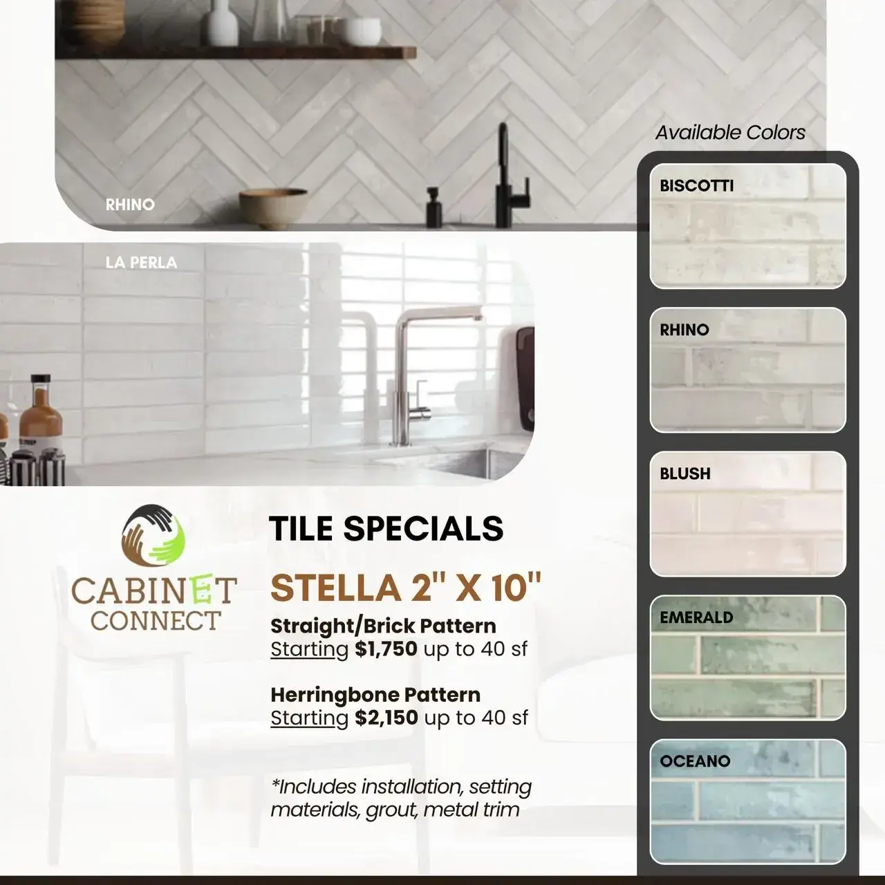  Stella 2"x10" Tile Specials